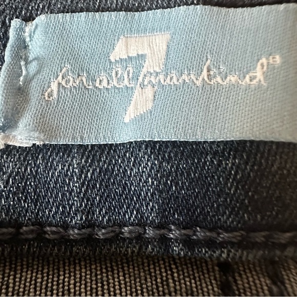 7️⃣ SEVEN FOR ALL MANKIND 🔥 WOMEN’S B(air) Mid-Rise Ankle Skinny Jeans - Sz 27 - Picture 10 of 16